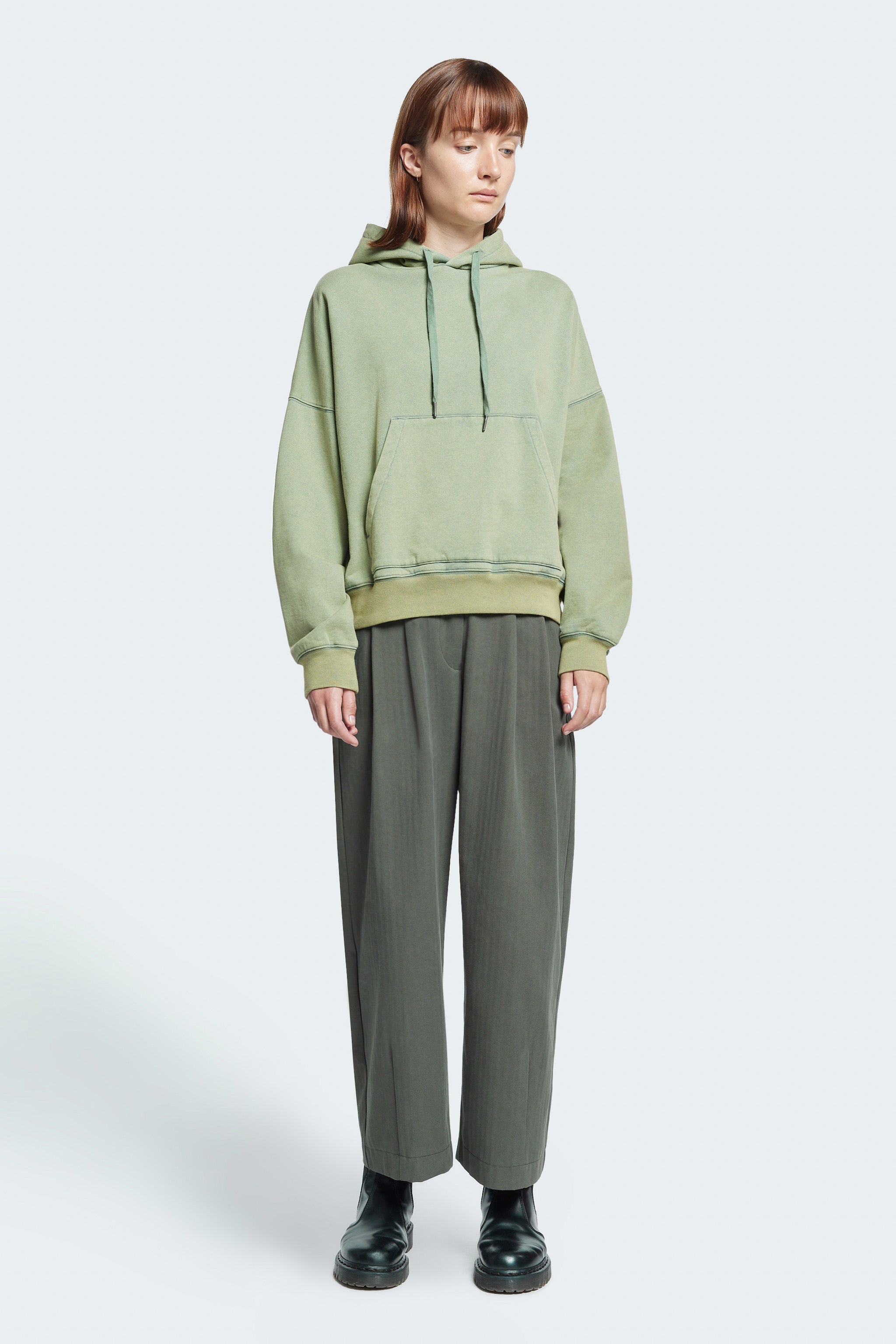 Green hot sale oversized hoodie