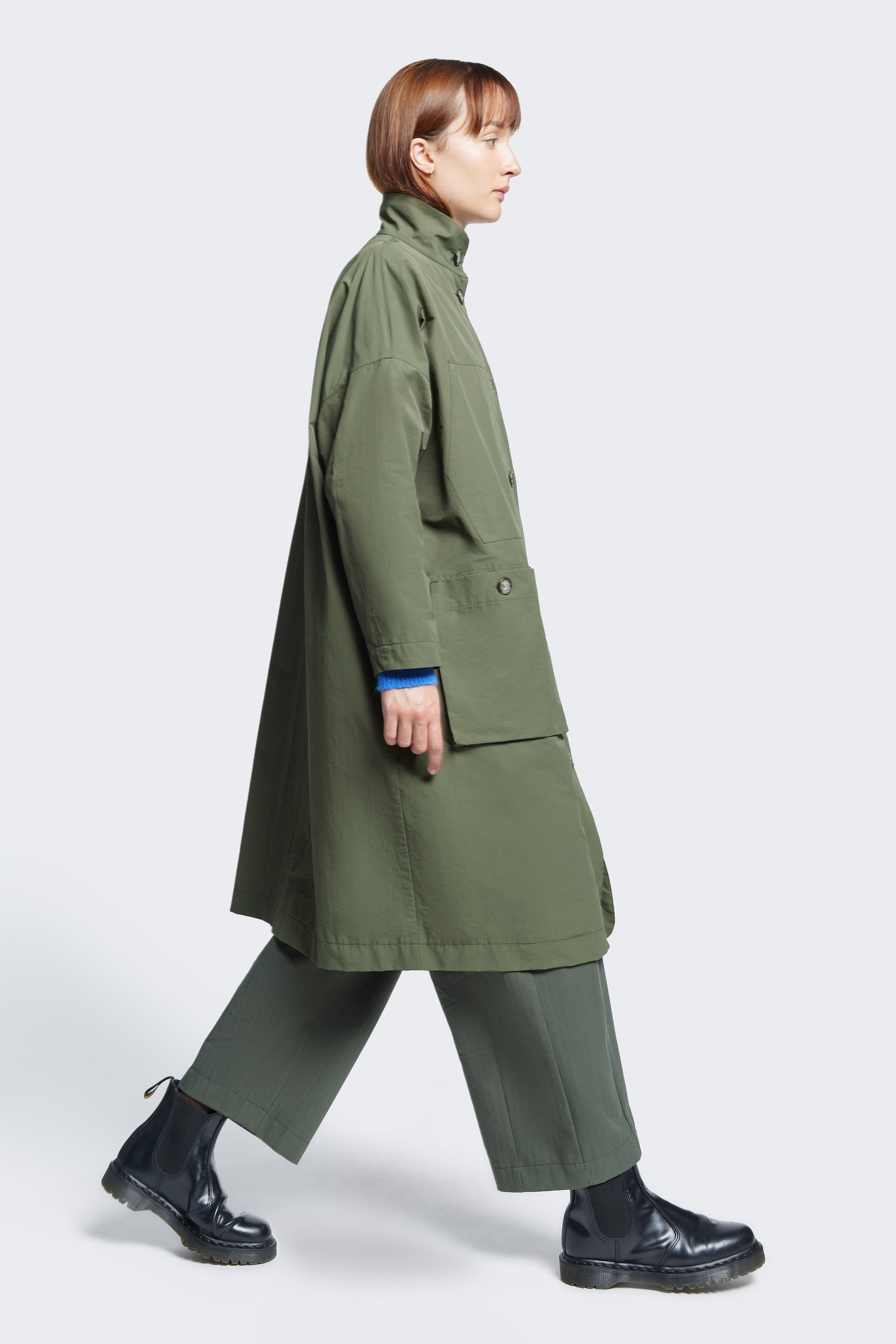 Army fatigue trench on sale coat