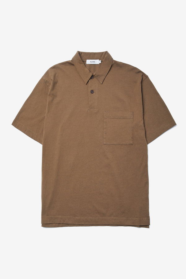 Relay Polo Tee Brown