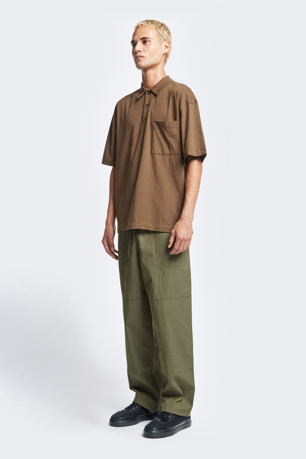 Relay Polo Tee Brown