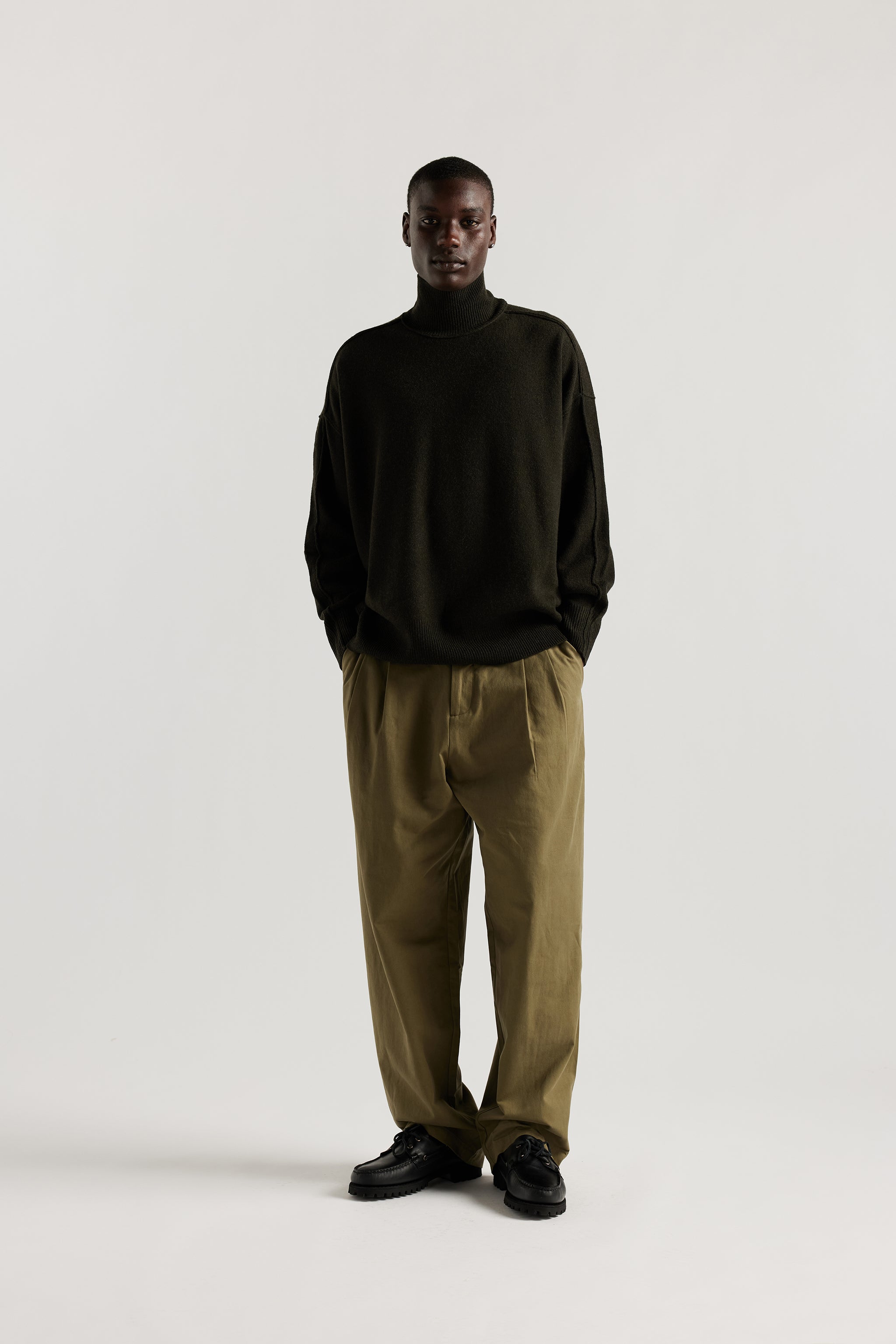 KLOKE blend mock neck knit リブニット Men-Prism-Mock-Neck-Merino-