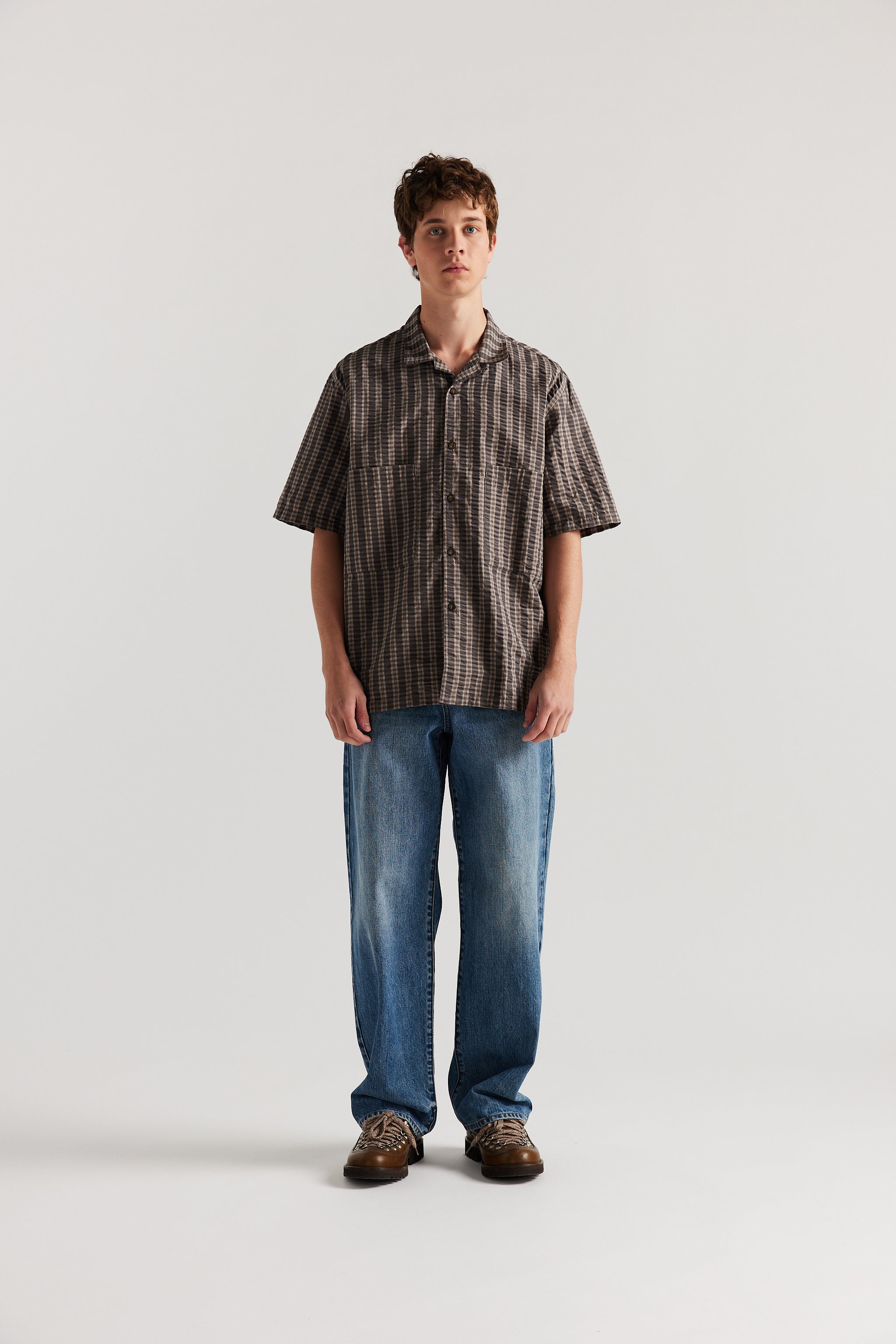 Shop Allies Check Shirt — Brown check | Kloke