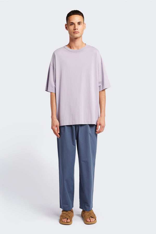 Men Monolith Unisex T-Shirt Lilac. Oversized Relaxed fit. Available in 6 sizes.