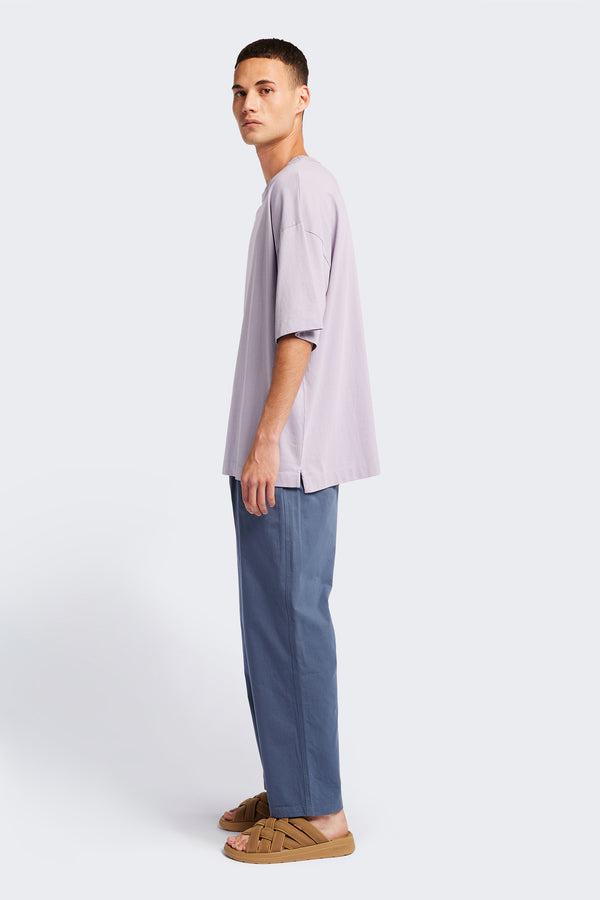 Men Monolith Unisex T-Shirt Lilac. Oversized Relaxed fit. Available in 6 sizes.