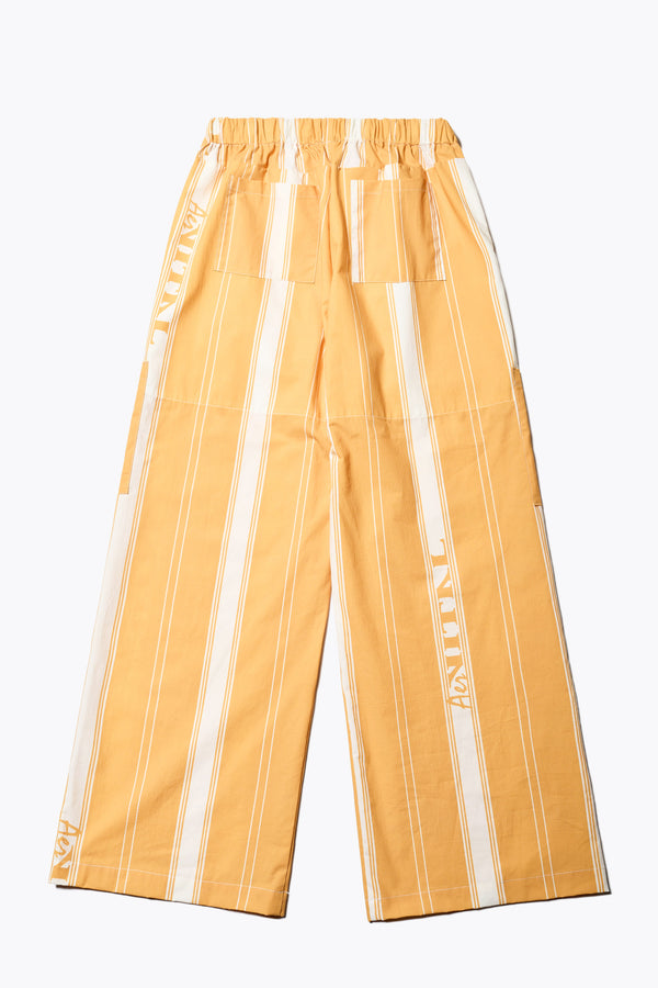 Flat Back of the Aer Vital Print pant, a lightweight effortless summer style featuring an elastic waistband with a self-tie pull