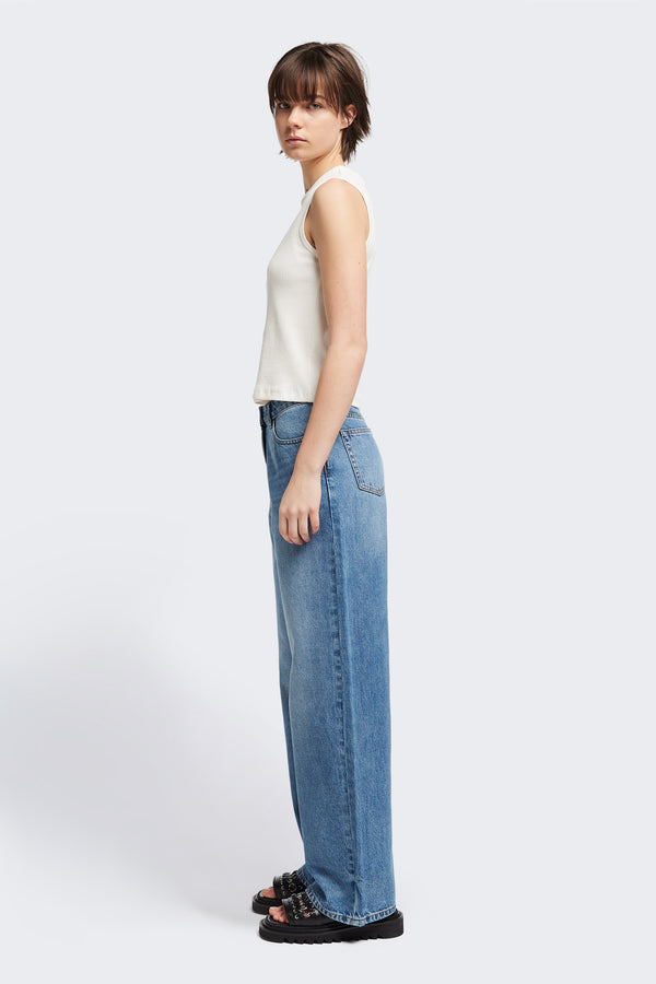 Temple Jean Mid Blue Fade