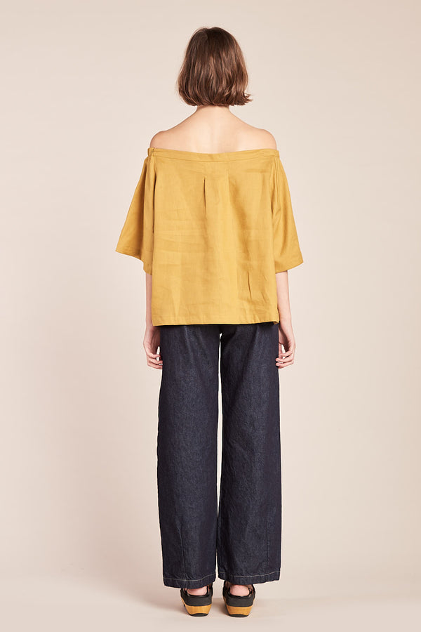 Mystic Off The Shoulder Top Ochre
