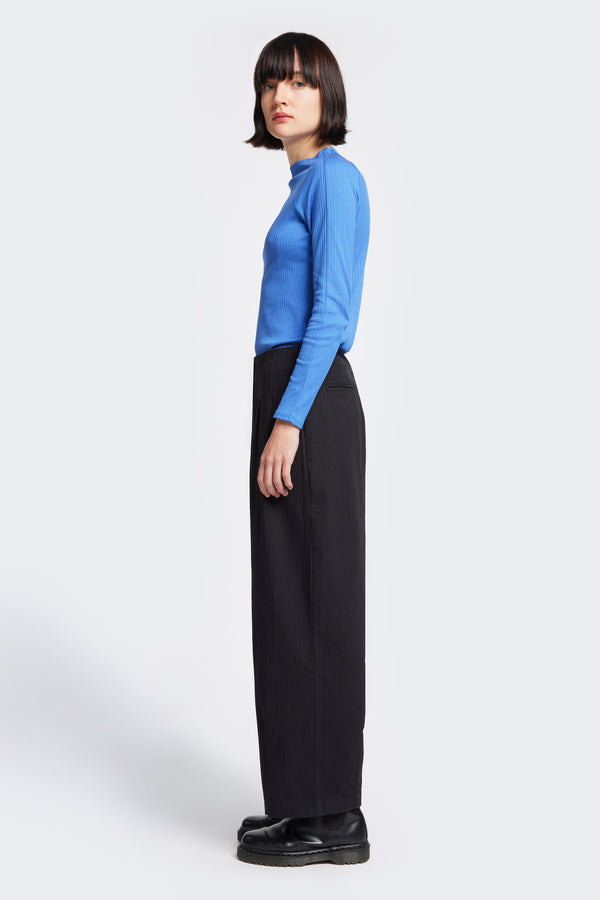 Pose Herringbone Pant Black