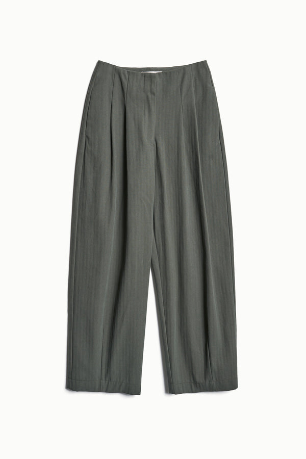 Pose Herringbone Pant Hunter Green