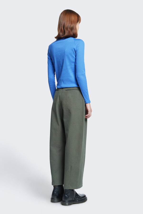 Pose Herringbone Pant Hunter Green