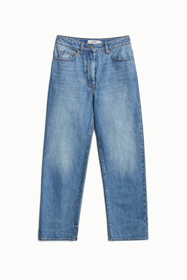 Evade Straight Leg Jean Mid Blue Fade