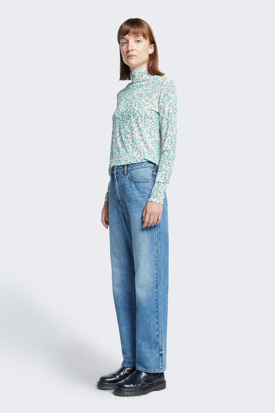 Evade Straight Leg Jean Mid Blue Fade