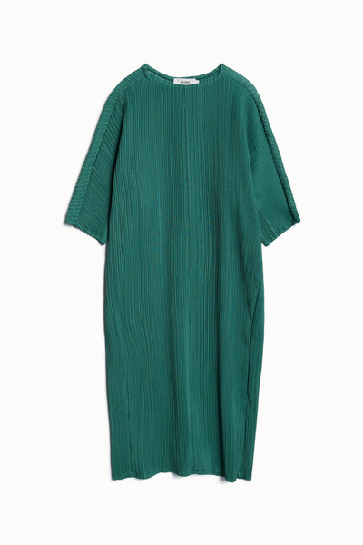 Fascia Crinkle Dress Emerald