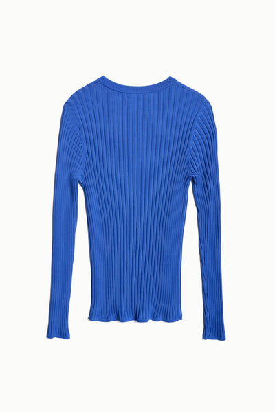 Eternal Rib Knit Sweater Poseidon Blue