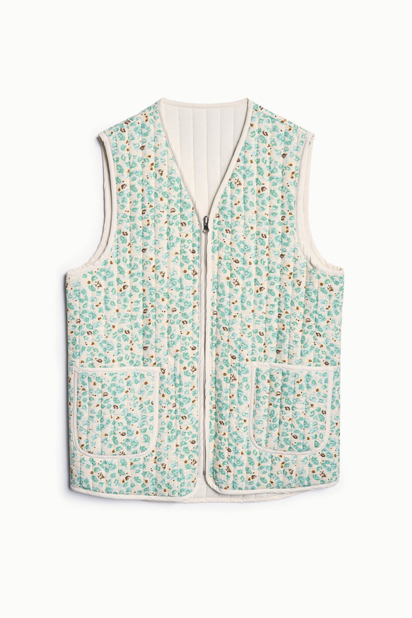 Scion Reversible Garden Vest Voyria Print Ecru