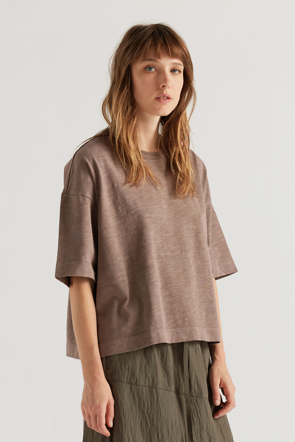 Overdyed Obelisk Tee Nut Brown