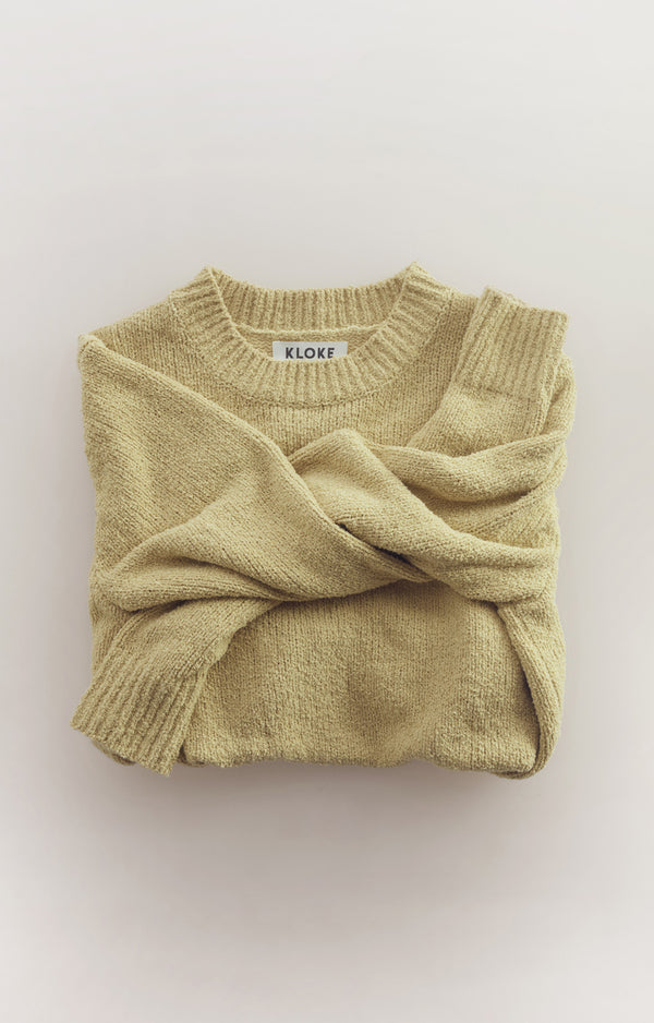 The Levity Tie Knit in Citrus Yellow 