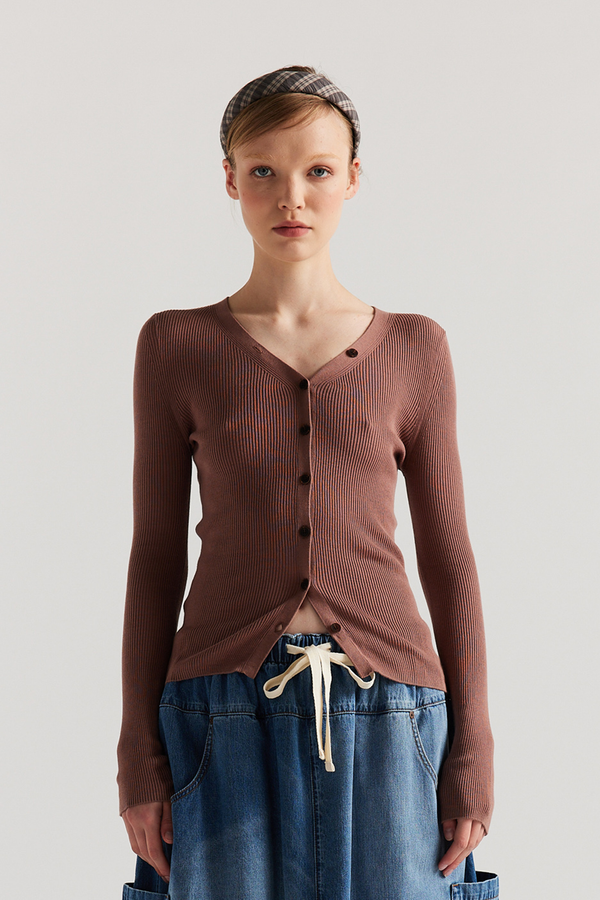 Check Headband Brown Check