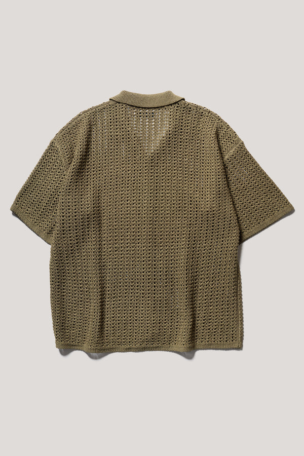 Inflect Crochet Shirt Olive