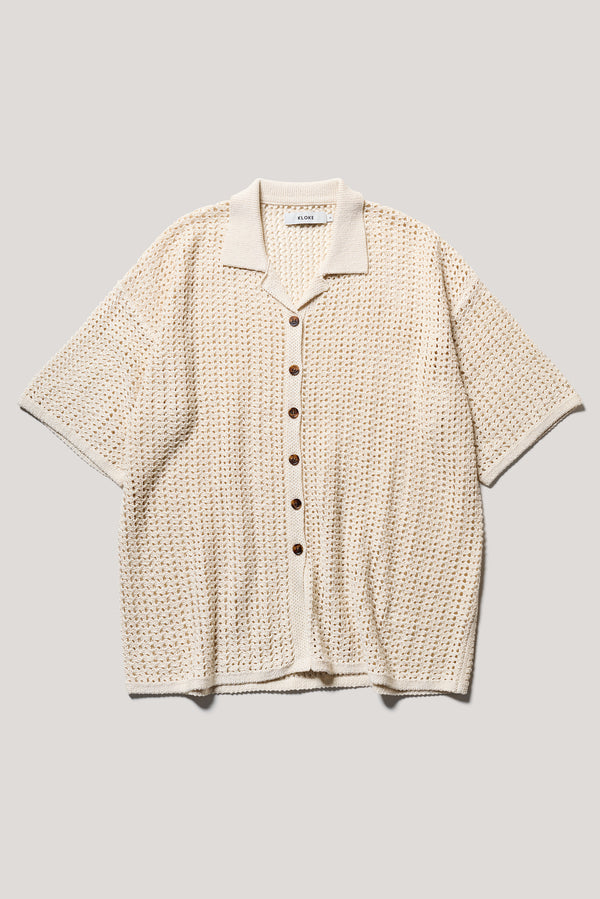 Inflect Crochet Shirt Ecru