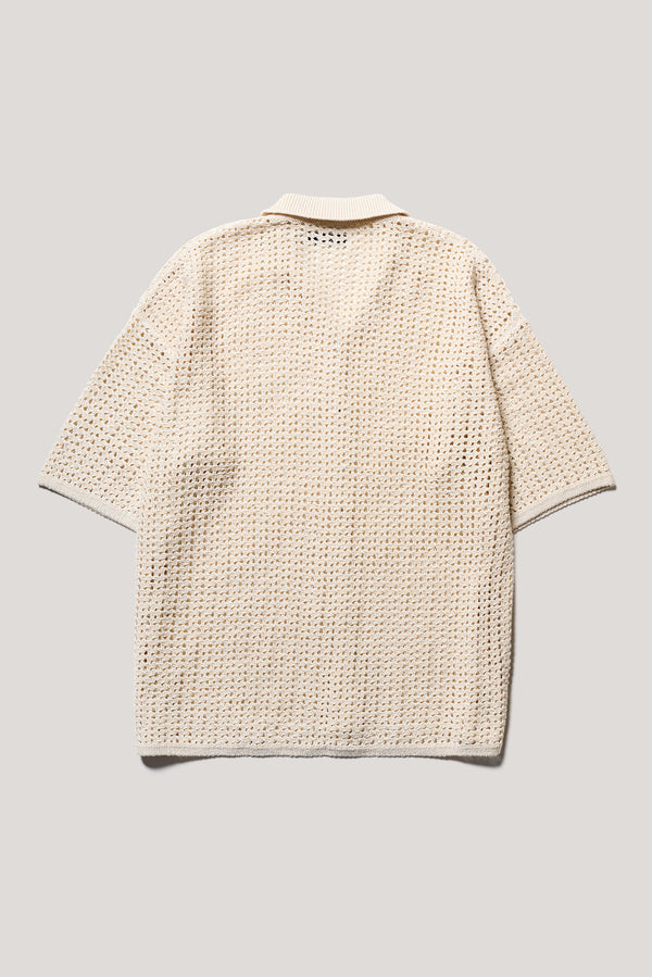Inflect Crochet Shirt Ecru