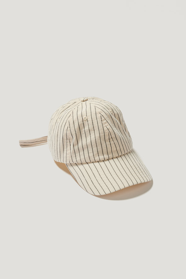 Still Cap Ecru Pin Stripe