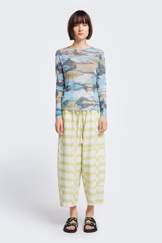 Vortex Mesh Top Vortex Mountain Print