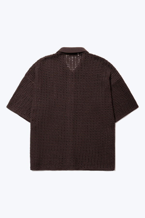 Shallows Knit Shirt Chocolate