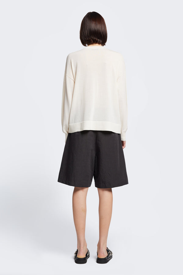 Aurum Sheer Sweater Ecru