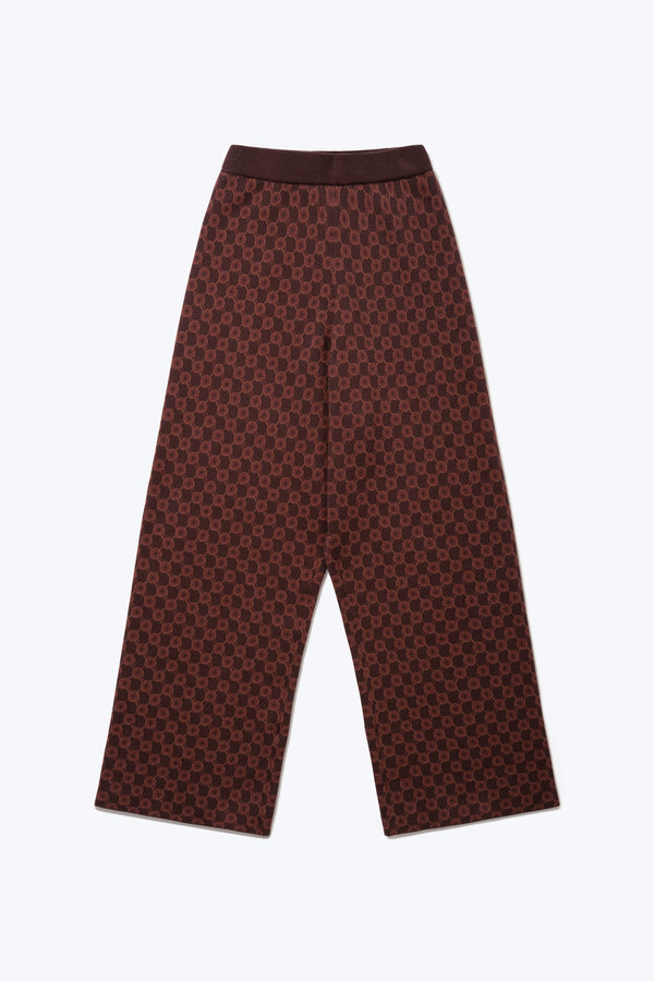 Mida Jacquard Pant Brown/Brown