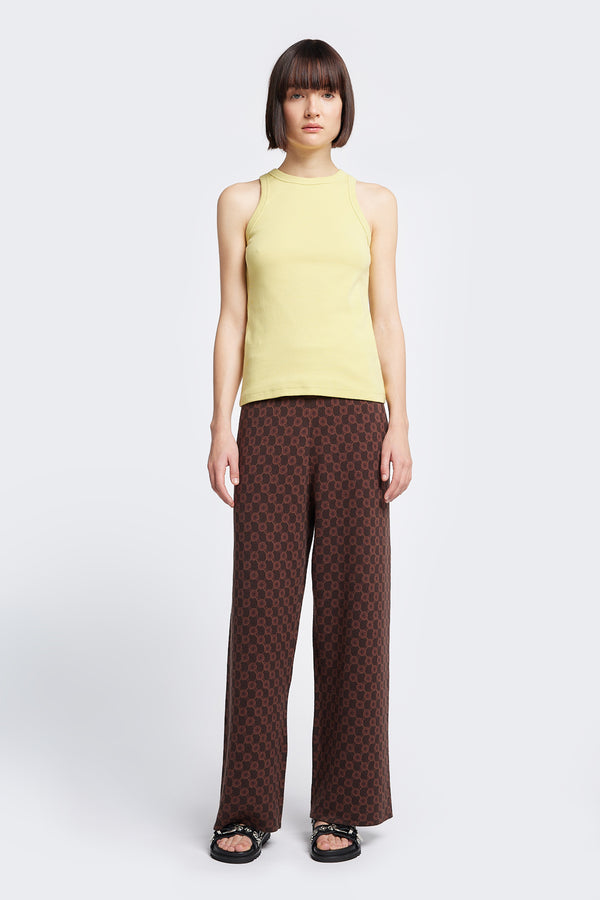 Mida Jacquard Pant Brown/Brown