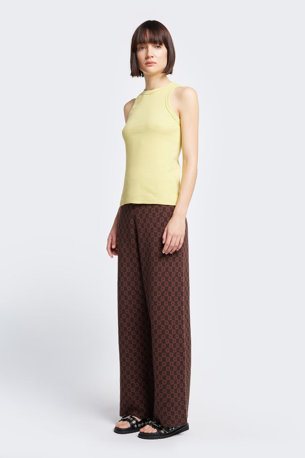 Mida Jacquard Pant Brown/Brown