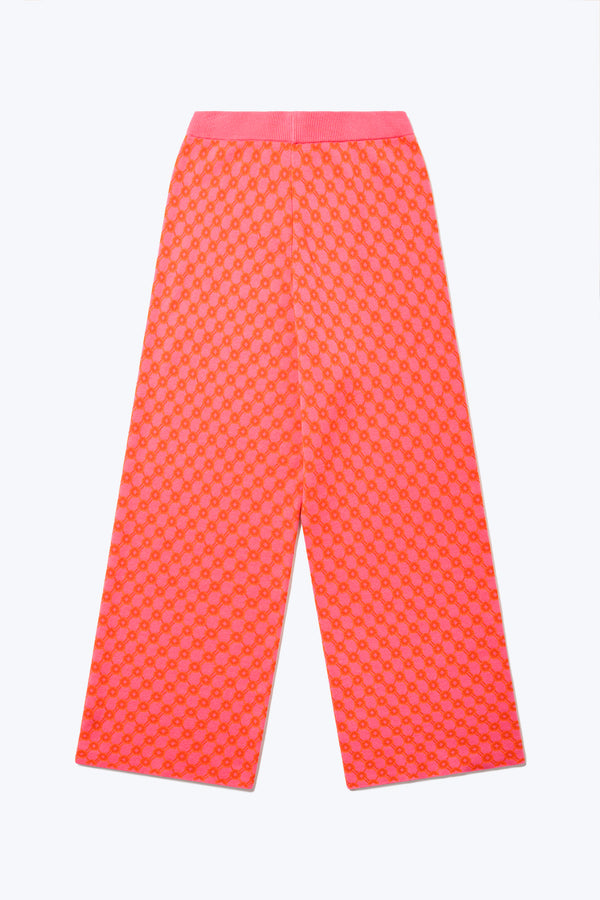 Mida Jacquard Pant Orange/Pink