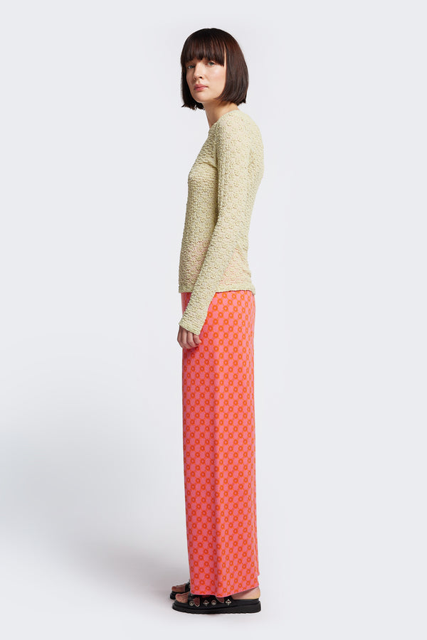 Mida Jacquard Pant Orange/Pink