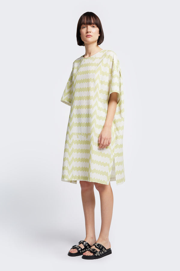 Lumen Dress Pale Green Print