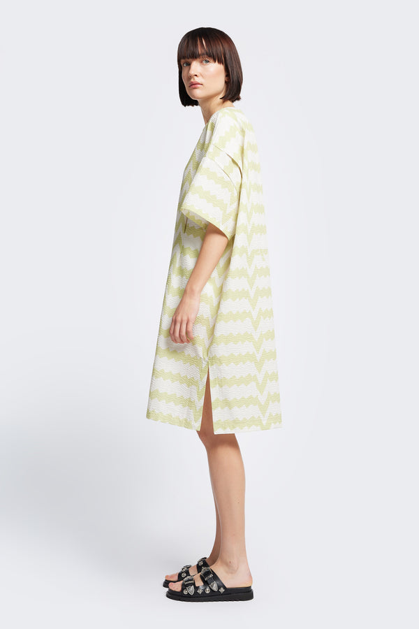 Lumen Dress Pale Green Print