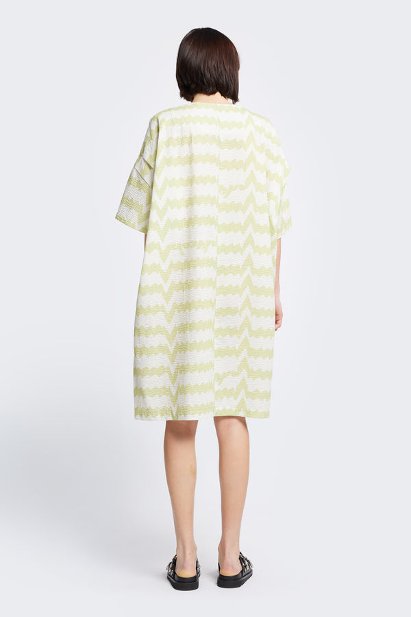 Lumen Dress Pale Green Print