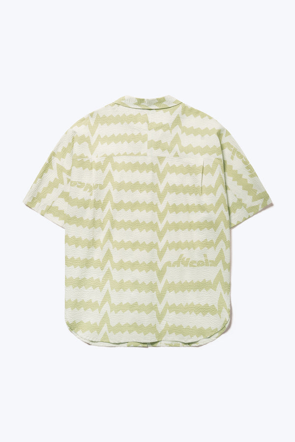 Off Course Shirt Pale Green Print