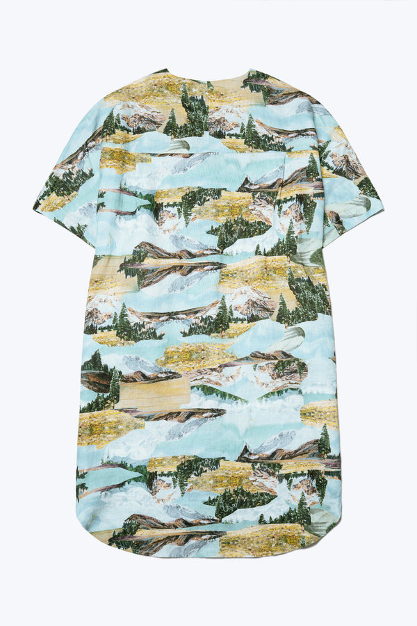 Mari Dress Vortex Mountain Print