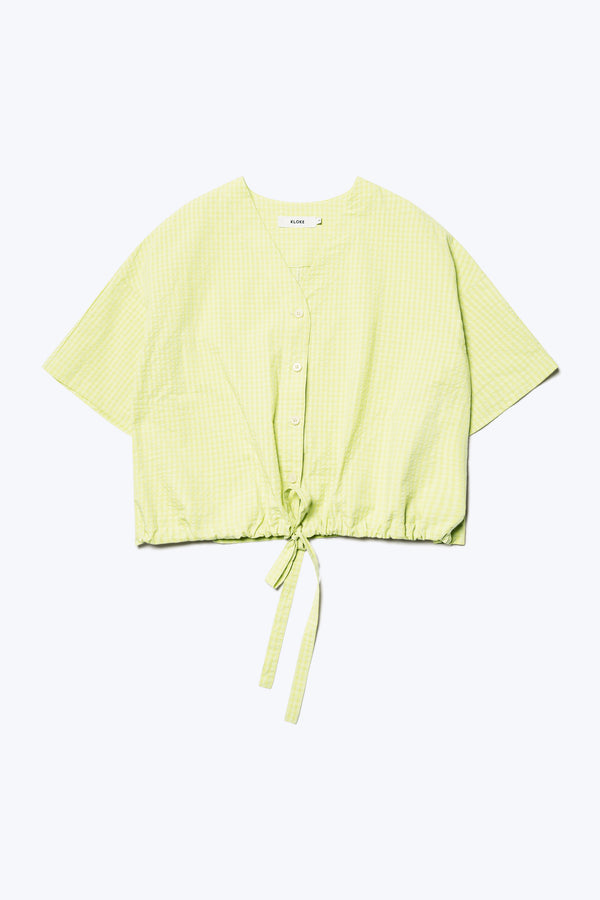 Elude Top Citrus Gingham