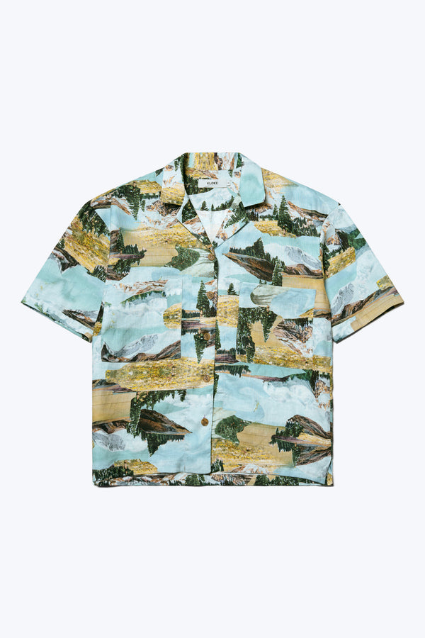 Opes Shirt Vortex Mountain Print