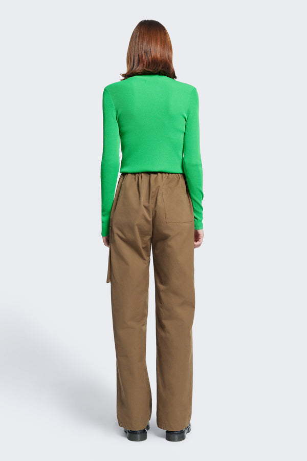 Sentient Turtleneck Knit Kelly Green