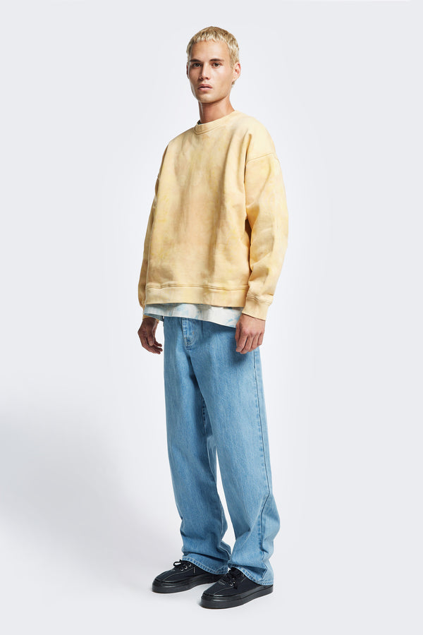 Liminal Unisex Hand-Dyed Sweater Yellow