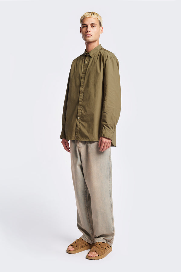 Iberia Long Sleeve Shirt Olive Brown