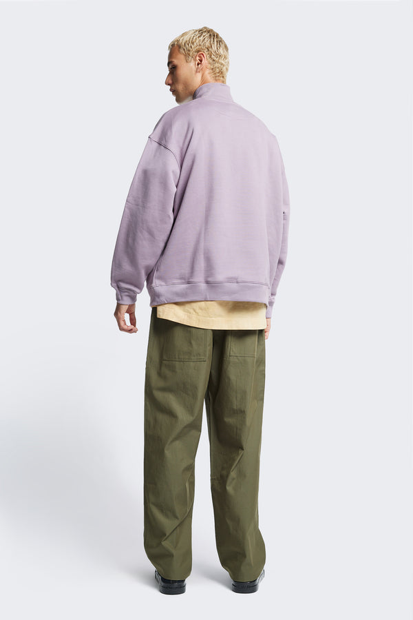 Inferno 1/4 Zip Sweater Lilac