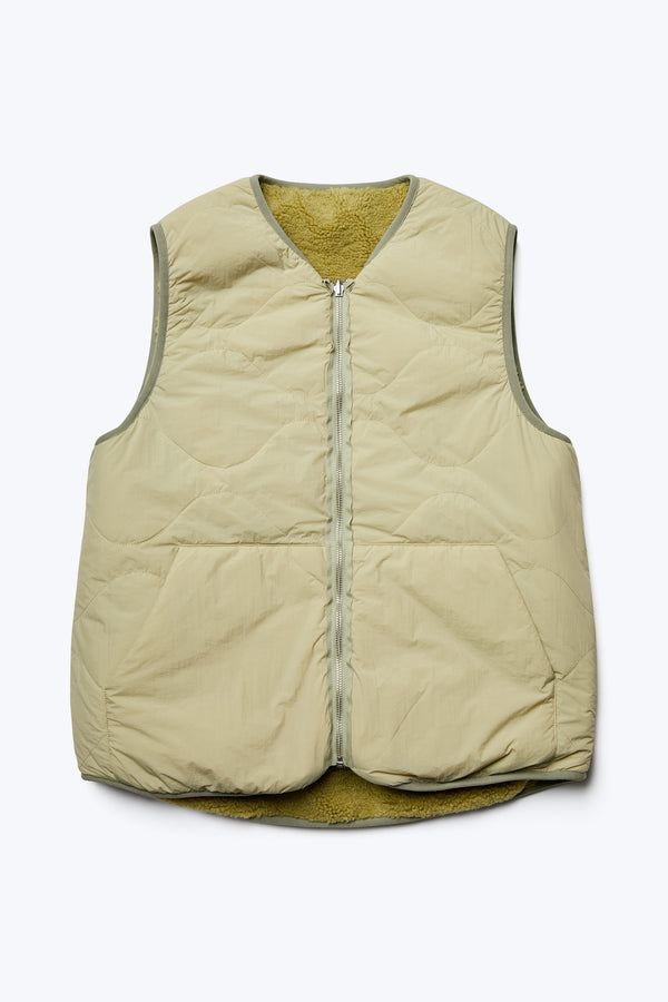 Site Shearling Vest Chartreuse / Sand
