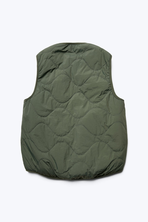 Site Shearling Vest Petrol Green