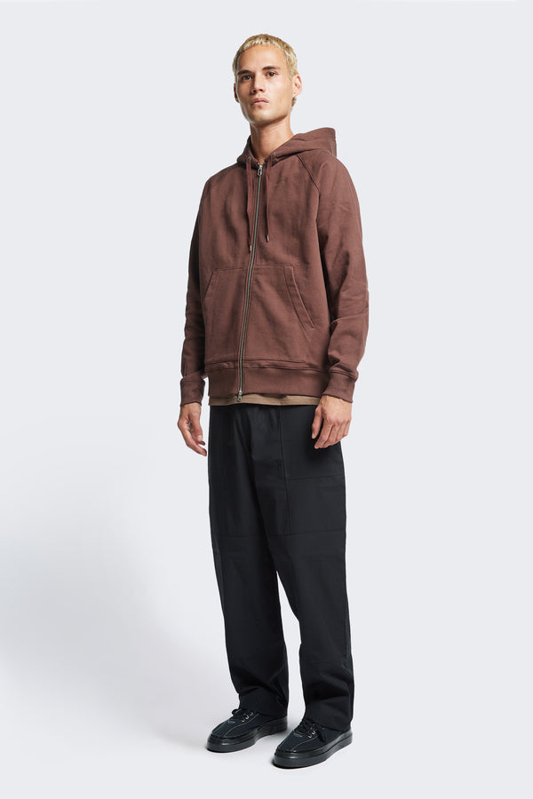 Kandam Zip Up Hoodie Chocolate