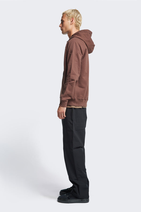 Kandam Zip Up Hoodie Chocolate