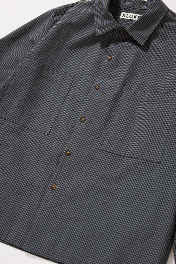 Vesper Gingham Shirt Ink